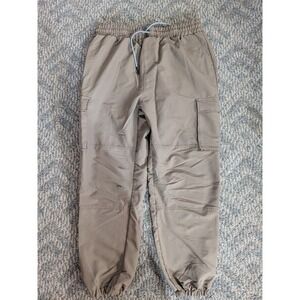 Sovereign Code Mens XL Tan Khaki Cargo Jogger Pants Elastic Waist Drawstring